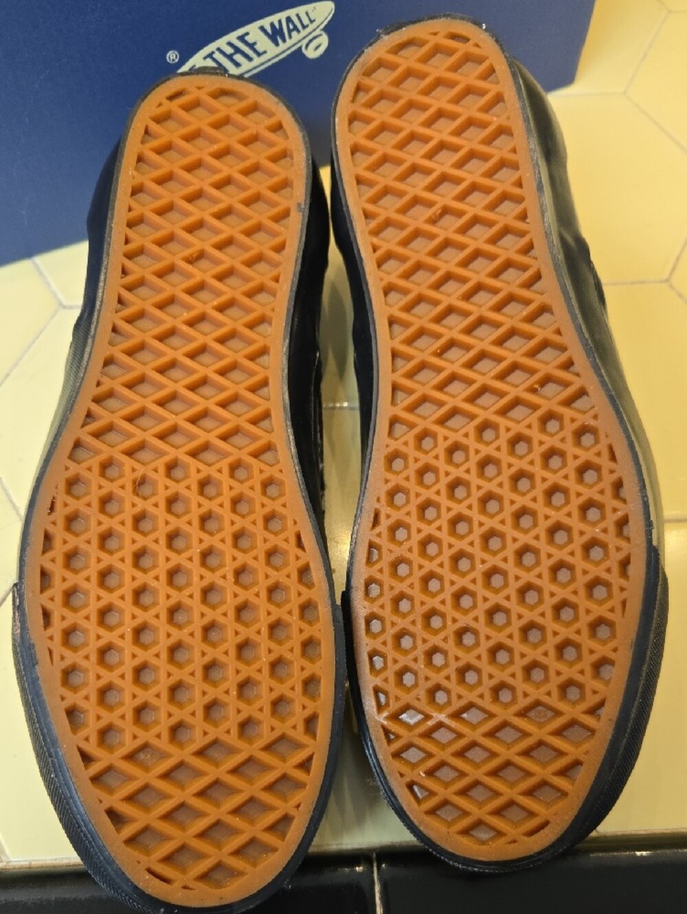 Vans Black & White Houndstooth Slip-On Loafers - Picture 2 of 4